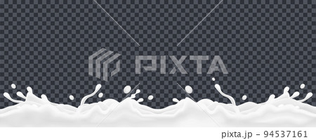 Milk Splashes Background 94537161