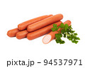 Fresh sausages isolated 94537971