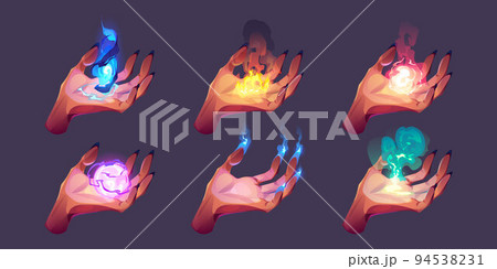 Witch hands with magic spells 94538231
