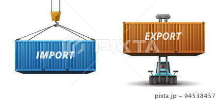 Cargo Logistics Containers Set Cargo Logistics Containers Set 94538457