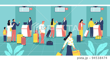 Airport Flat Illustration 94538474