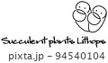 多肉植物 リトープス キャラクター イラスト ベクター 94540104