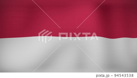 Image of data processing over flag of indonesia 94543538