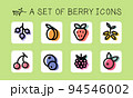 A set of berry icons 94546002