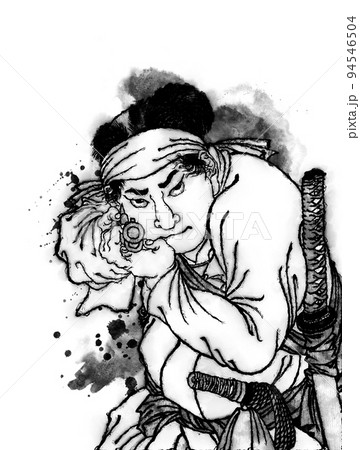 魁題百撰相　駒木根八兵衛　インクバージョン 94546504