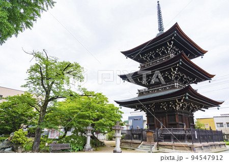 【岐阜県】飛騨高山 飛騨国分寺三重塔 94547912