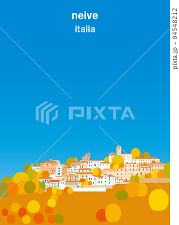 ネイヴェ　neive　ピエモンテ　piemonte　イタリア　italia　秋 94548212