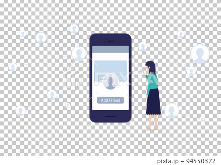 People You May Know? maybe friends? Maybe dating? Could it be a scam? illustration material People You May Know? maybe friends? Maybe dating? Could it be a scam? illustration material 94550372