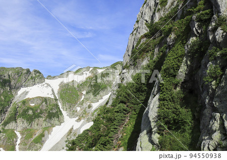 源次郎尾根から望む剱岳 94550938