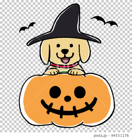ハロウィンの仮装をする犬のイラスト ハロウィンの仮装をする犬のイラスト 94551176