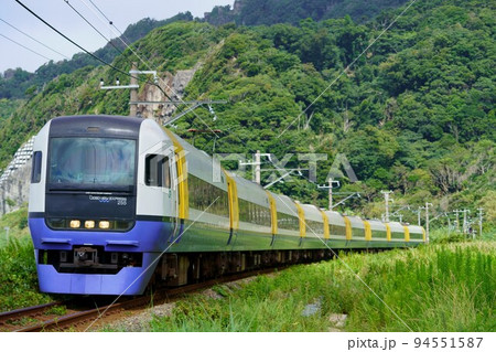 グリーン車連結　255系で運転された新宿さざなみ 94551587