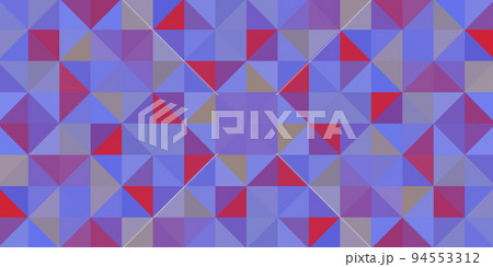 Multicolored background. A mosaic of small triangles. Pixel texture, pattern. 94553312