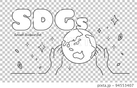 手と地球 SDGsイメージ ベクターイラスト 手と地球 SDGsイメージ ベクターイラスト 94553407