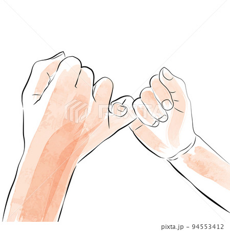 指切りする親子3 94553412