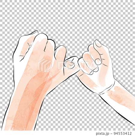 指切りする親子3 94553412