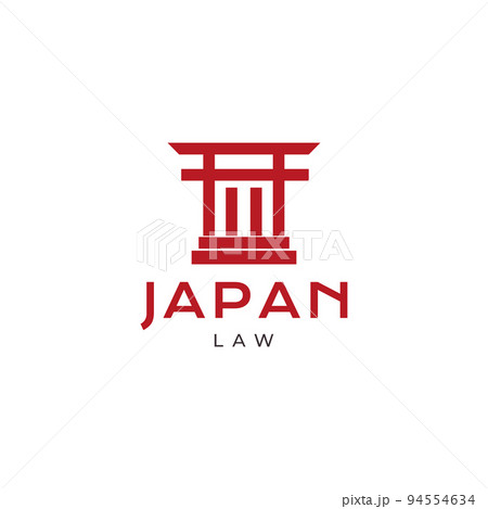 japan law torii logo design japan law torii logo design 94554634