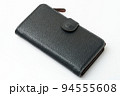 Black leather wallet purse 94555608