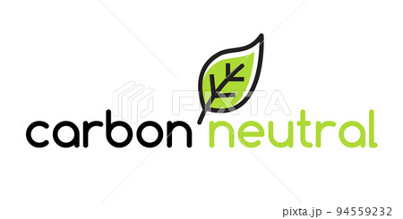 Carbon neutral icon logo. CO2 energy monoxide carbon ecology background label concept. Carbon neutral icon logo. CO2 energy monoxide carbon ecology background label concept. 94559232