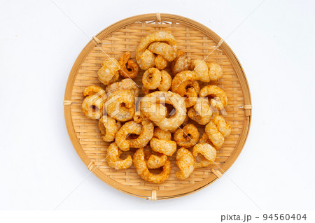 Crispy pork rinds or pork snack. Crispy pork rinds or pork snack. 94560404