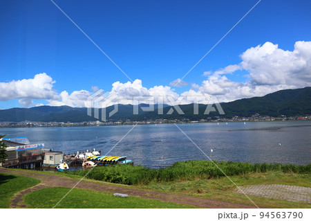 夏の諏訪湖 夏の諏訪湖 94563790