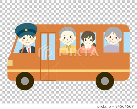 バス　運転手　子供　お年寄り 94564567