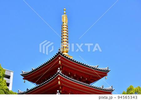 東長寺五重塔相輪　福岡市の新観光スポット　福岡市博多区 94565343