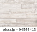 明るい白木色の木目の粗い製材の古びた板壁の横長の背景画像 94566413