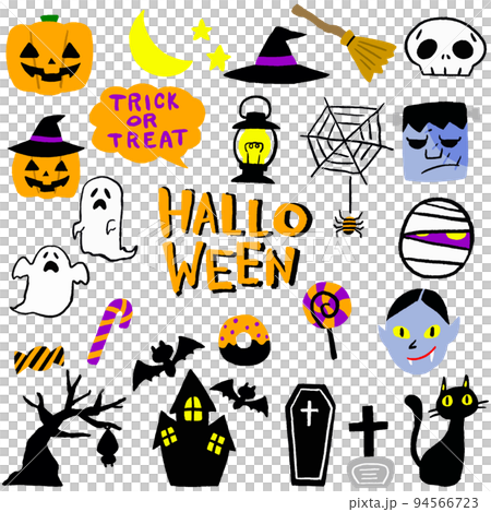 ハロウィンのイラストセット 94566723