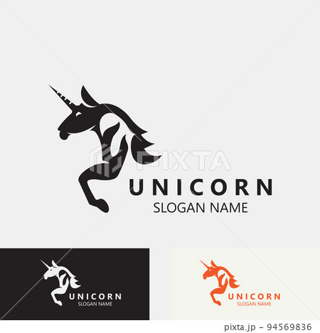Unicorn Horse Logo image design head elegan template 94569836