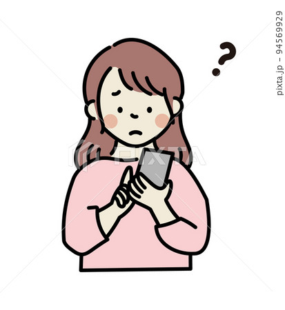 スマートフォンを使う若い女性 94569929