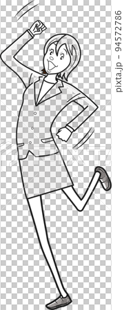 Business woman in a positive pose Business woman in a positive pose 94572786