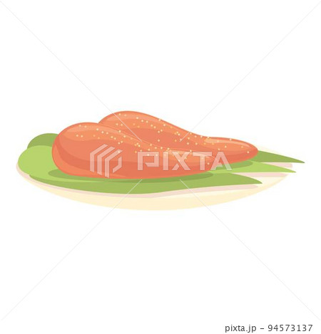 Red meat japanese icon cartoon vector. Japan food. Cuisine sushi 94573137