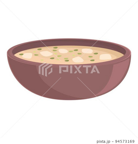 Mushroom soup icon cartoon vector. Asian plate. Cook sushi Mushroom soup icon cartoon vector. Asian plate. Cook sushi 94573169