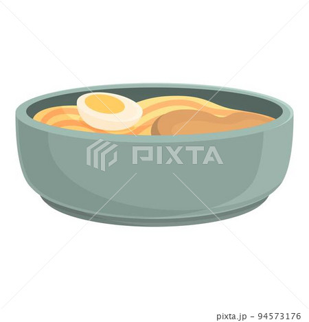 Egg ramen icon cartoon vector. Japanese food. Cuisine rice Egg ramen icon cartoon vector. Japanese food. Cuisine rice 94573176