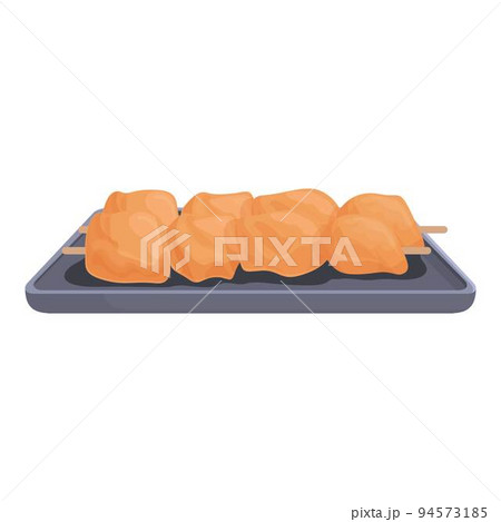 Asian meat icon cartoon vector. Japanese food. Ramen plate Asian meat icon cartoon vector. Japanese food. Ramen plate 94573185