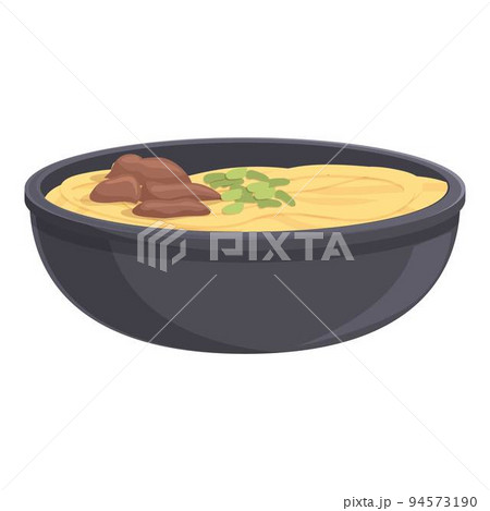 Ramen food icon cartoon vector. Asian soup. Tempura rice 94573190