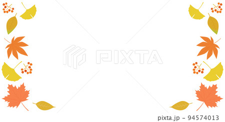 秋イメージの背景素材 秋の植物 横長 秋イメージの背景素材 秋の植物 横長 94574013
