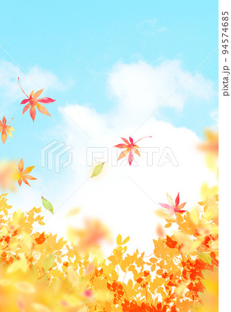 紅葉の季節　背景素材 94574685