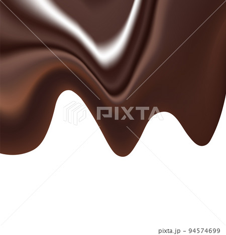 Vector background image which illustrates the liquid chocolate mass with sprinkles 94574699