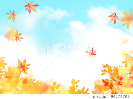 紅葉の季節　背景素材 94574702