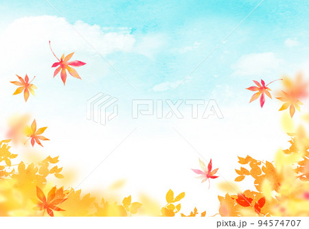 紅葉の季節　背景素材 94574707