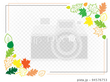 autumn season with leaves photo frame template autumn season with leaves photo frame template 94576753