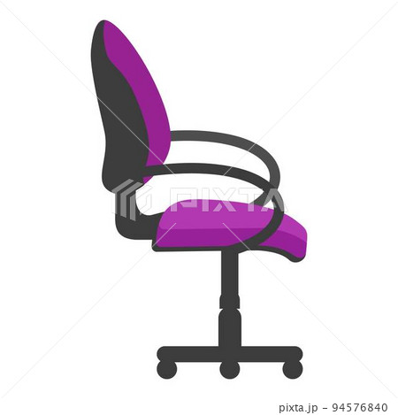 Side desk chair icon cartoon vector. Front office. Angle job 94576840