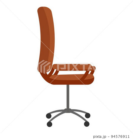Office desk chair icon cartoon vector. Side back. Interior job 94576911