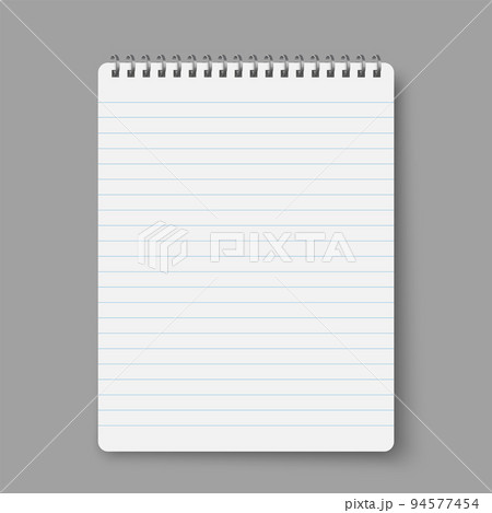 Notebook line squared dot. Diary template. Notepad empty page set. Vector blank white list mock up Notebook line squared dot. Diary template. Notepad empty page set. Vector blank white list mock up 94577454