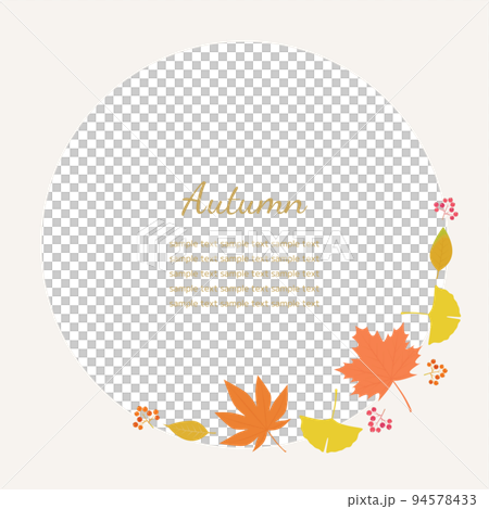 秋イメージの背景素材 秋の植物 正方形 秋イメージの背景素材 秋の植物 正方形 94578433