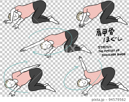 猫背改善ストレッチ 94579562