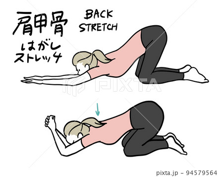 猫背改善ストレッチ 猫背改善ストレッチ 94579564