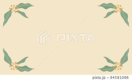 金木犀のシンプルオレンジフレーム 金木犀のシンプルオレンジフレーム 94581096