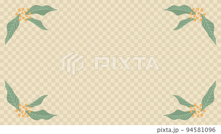 金木犀のシンプルオレンジフレーム 金木犀のシンプルオレンジフレーム 94581096